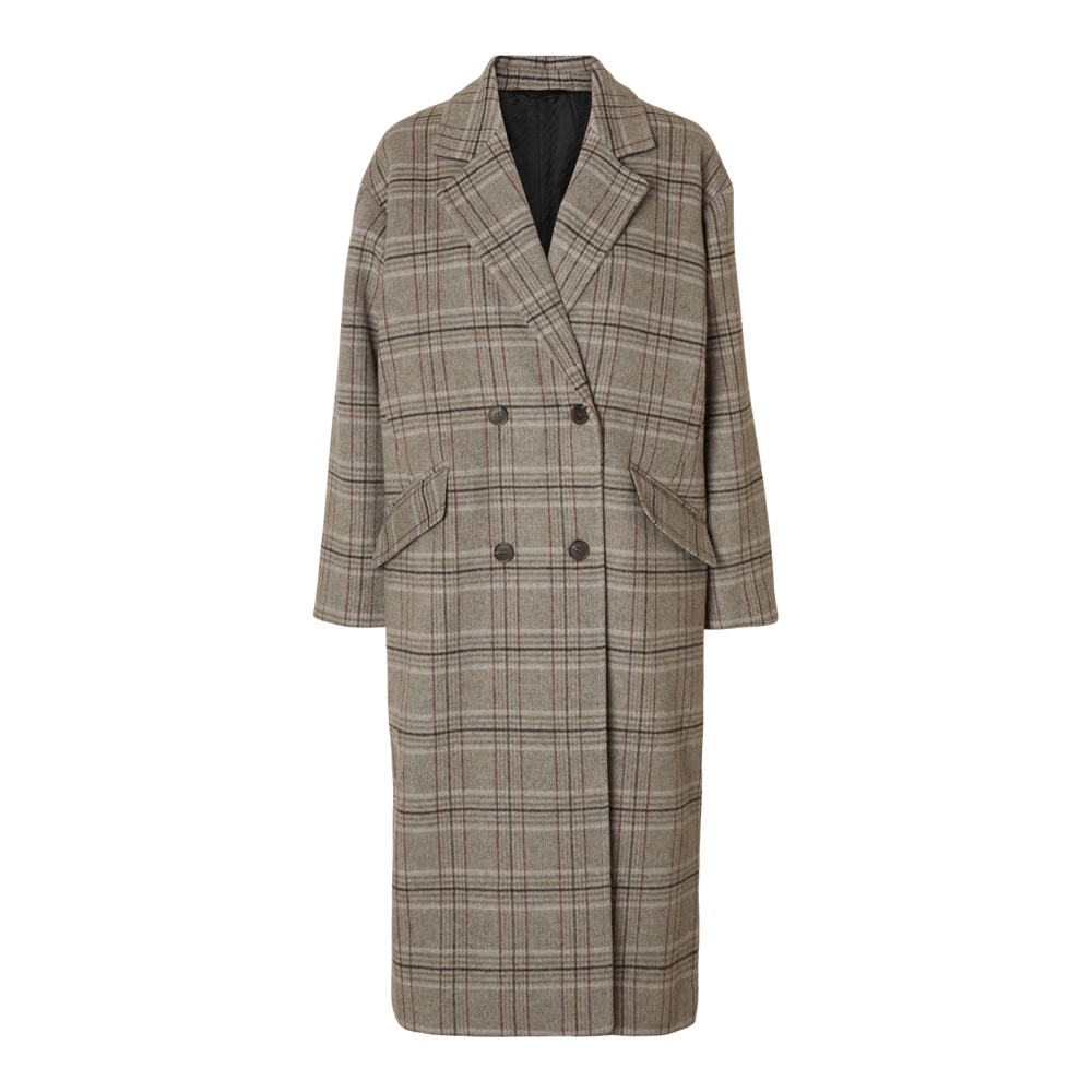 Selected Femme Harper Lano Checked Coat